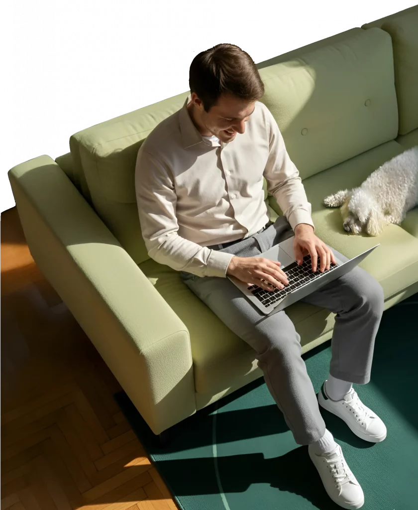 Modernes Hero-Bild der Startseite von Nick Webdesign für einen starken ersten Eindruck.