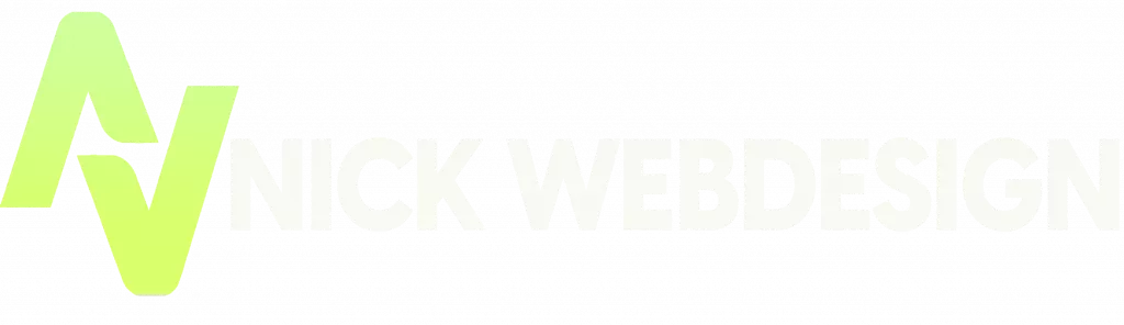 Offizielles Hauptlogo von Nick Webdesign zur Identifikation der Marke auf der Website.